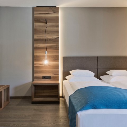 Rollstuhlgerechtes Zimmer im Hotel brunner Schladming