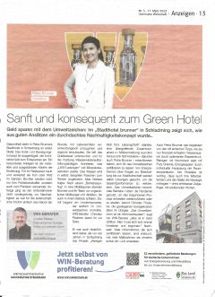 Stadthotel brunner Umweltzeichen Österreich