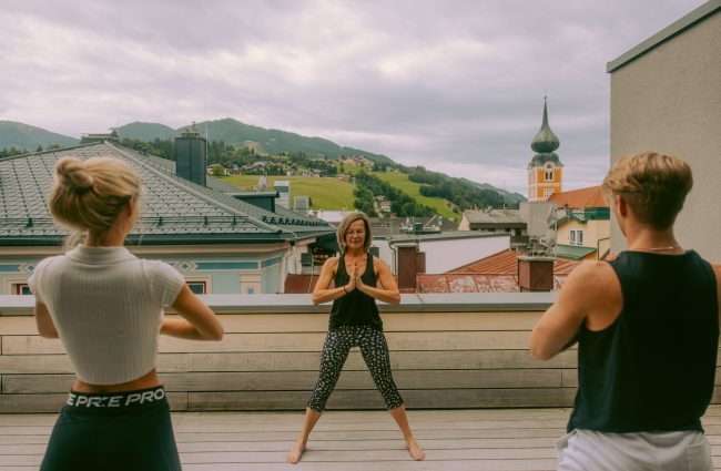 Kleines Yogahotel in den Bergen von Österreich